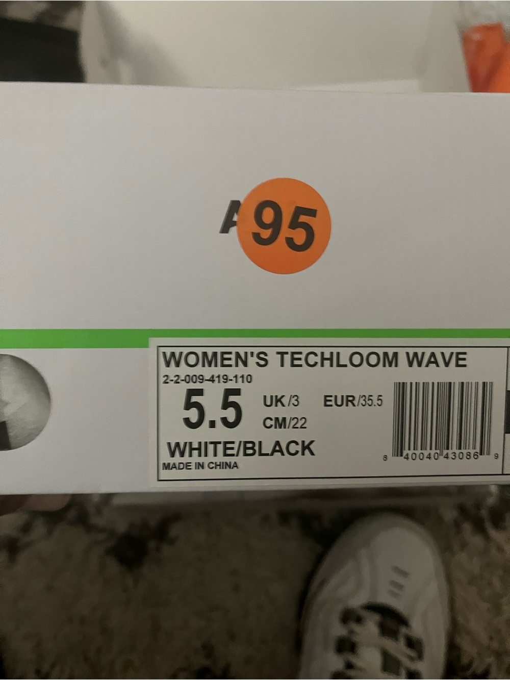 APL Women's Techloom Wave Athletic Shoes - White/Black - Picture 3 of 3